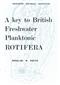 A Key to the Freshwater Planktonic and Semi-Planktonic Rotifera of the British Isles