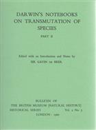 Darwin's Notebooks on Transmutation of Species. Part II: Second Notebook (February to July 1838)