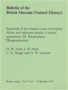 Seaweeds of the Western Coast of Tropical Africa and Adjacent Islands A Critical Assessment. III. Rhodphyta (Bangiophyceae)