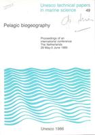Pelagic biogeography, Proceedings of an international conference, The Netherlands, 29 May-5 June 1985