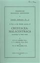 A Key to the British Species of Crustacea: Malacostraca occurring in Freshwater: with notes on their Ecology and Distribution