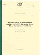 National Survey of Isoptera of Southern Africa. 15. The Genus Termes Linne (Termitidae: Termitinae)