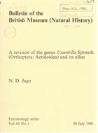 A revision of the genus Usambilla Sjöstedt (Orthoptera: Acridoidea) and its allies