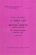 A Check List of British Insects Pt. 3: Coleoptera and Strepsiptera (Handbooks for the Identification of British Insects 11/3)