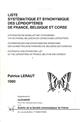 Liste systematique et synonymique des Lepidopteres de France, Belgique et Corse