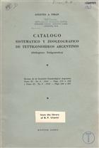 Catalogo Sistematico y Zoogeorgrafico de Tettigonoioideos Argentinos (Orthoptera: Tettigonioidea)
