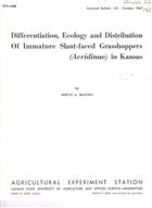Differentiation, Ecology and Distribution of Immature Slant-faced Grasshoppers (Acridinae) in Kansas