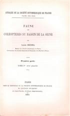 Faune des Coléoptères du Bassin de la Seine. Pt 1: Carnivora - Palpicornia