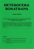 Heterocera Sumatrana, vol. 8: Acronictinae & Heliothinae of Sumatra; Plusiinae of Sumatra