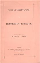 Notes of Observations of Injurious Insects Report 1879