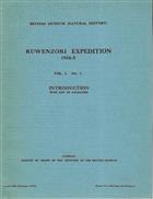 Ruwenzori Expedition 1934-1935 Vol.1 no.1: Introduction with list of localities