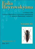 A revision of the Anthaxia (Haplanthaxia) aeneocuprea species-group (Coleoptera: Buprestidae: Anthaxiini) Folia Heyrovskyana Suppl. 14