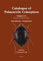 Catalogue of Palaearctic Coleoptera 2: Hydrophiloidea - Staphylinoidea