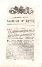 An Act for applying a certain Sum of Money out of the Consolidated Fund of the United Kingdom of Great Britain and Ireland, for the Purpose of building a Bridge over the River Conway, in the County of Carnarvon, and for imposing additional Rates of Postage on Letters and Packets conveyed over the said Bridge