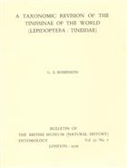 A Taxonomic Revision of the Tinissinae of the World (Lepidoptera: Tineidae)