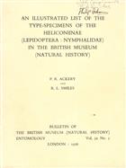 An Illustrated List of the Type-Specimens of the Heliconiinae (Lepidoptera: Nymphalidae) in the British Museum (Natural History)