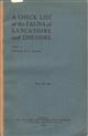 A Check List of the Fauna of Lancashire and Cheshire Pt. I
