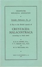 A Key to the British Species of Crustacea: Malacostraca occurring in Freshwater: with notes on their Ecology and Distribution