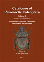 Catalogue of Palaearctic Coleoptera 3: Scarabaeoidea - Scirtoidea - Dascilloidea - Buprestoidea - Byrrhoidea