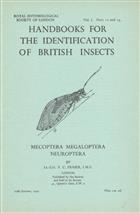 Mecoptera Megaloptera Neuroptera (Handbooks for the Identification of British Insects 1/12 and 13)