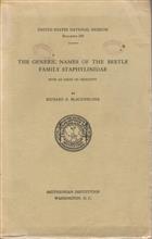 The Generic Names of the Beetle Family Staphylinidae: with an essay on genotypy