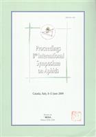 Proceedings 8th International Symposium on Aphids Catania, Italy, 8-12 June 2009