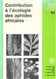 Contribution à l'écologie des aphides africains