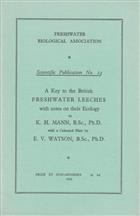 A Key to the British Freshwater Leeches with notes on their life cycles and ecology