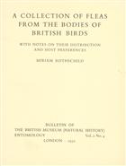 A Collection of Fleas from the Bodies of British Birds: with notes on their Distribution and Host Preferences