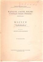 Aphidodea Katalog Fauny Polski / Catalogus faunae Poloniae XXI(4)