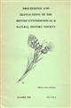 Proceedings and Transactions of the British Entomological and Natural History Society Vols 1-7 (1968-1975)