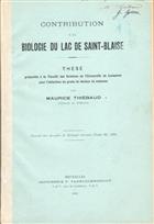Contribution a la biologie du Lac de Saint-Blaise