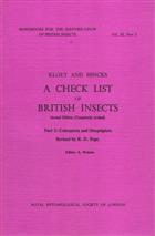 A Check List of British Insects Pt. 3: Coleoptera and Strepsiptera (Handbooks for the Identification of British Insects 11/3)