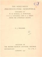 The Mealy-Bugs (Pseudococcidae: Homoptera) described by W.M. Maskell, R. Newstead, T.D.A. Cockerell and E.E. Green from the Ethiopian Region