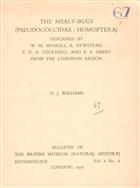 The Mealy-Bugs (Pseudococcidae: Homoptera) described by W.M. Maskell, R. Newstead, T.D.A. Cockerell and E.E. Green from the Ethiopian Region