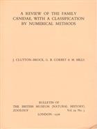 A Review of the Family Canidae, with a Classification by numerical methods