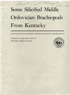Some Silicified Middle Ordovician brachiopods from Kentucky