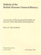 Taxonomy of Neotropical Derbidae in the new tribe Mysidiini (Homoptera)