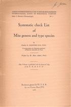 Systematic check List of Mite genera and type species