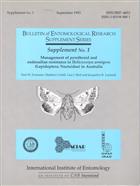 Management of pyrethroid and endosulfan resistance in Helicoverpa armigera (Lepidoptera: Noctuidae) in Australia