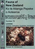 Carabidae (Coleoptera): Licinini (Insecta: Coleoptera: Carabidae: Harpalinae) Fauna of New Zealand 75