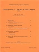 Expedition to South-West Arabia 1937-8 Vol. 1 Nos 9-15