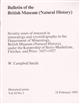 Seventy years of research in mineralogy and crystallography in the Dept of Mineralogy British Museum (Natural History) under the keepership of Story-Maskelyne, Fletcher and Prior: 1857-1927