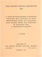 The Gunong Benom Expedition 1967 12. Notes on Zoogeography, Convergent Evolution and Taxanomy of Fleas (Siphonaptera), based on collections from Gunong Benom and elsewhere in South-East Asia. II. Convergent Evolution12. Notes on Zoogeography, Convergent E