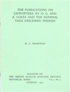 The Publications on Lepidoptera by O.G. and A. Costa and the nominal taxa described therein