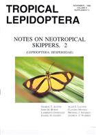 Notes on Neotropical Skippers 2 (Lepidoptera: Hesperiidae) Tropical Lepidoptera 9, Supplement 2