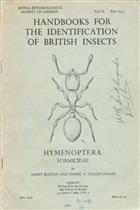 Hymenoptera, Formicidae:  (Handbooks for the Identification of British Insects 06/03c) (Handbooks for the Identification of British Insects 6.3c)
