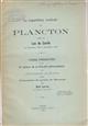 La Répartition verticale du Plancton dans le Lac de Zurich de décmebre 1900 à décembre 1901