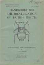 Dermaptera and Orthoptera (Handbooks for the Identification of British Insects 1/5)