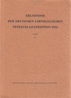 Ergebnisse der deutschen limnologischen Venezuela-Expedition 1952. Bd I